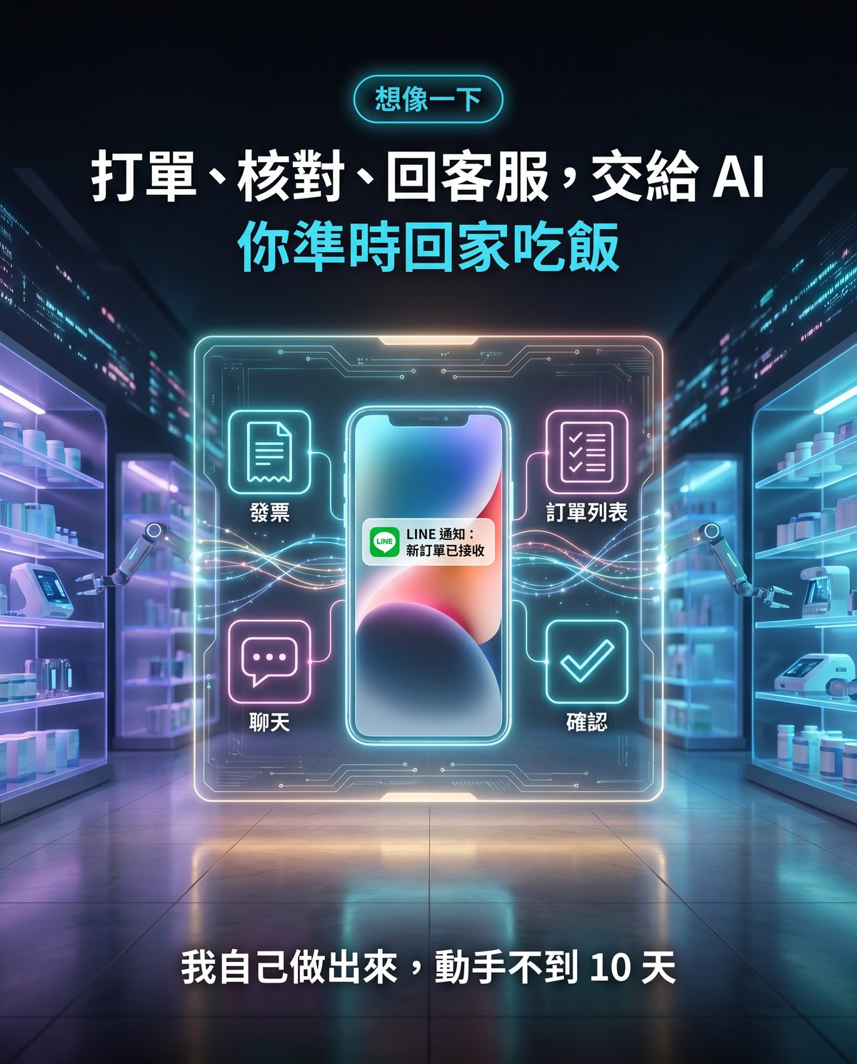 打單、核對、回客服，交給 AI