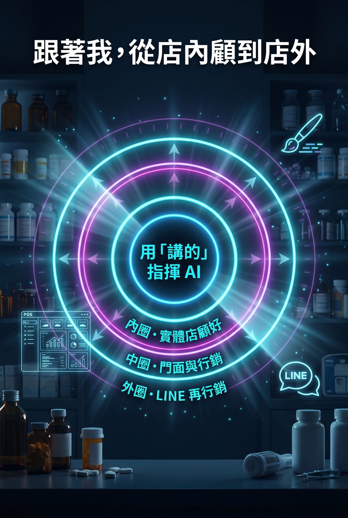 跟著我，從店內顧到店外・用講的指揮 AI